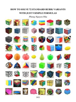 cover image of How to Solve 72 Standard Rubik Variants With Just 9 Simple Formulas